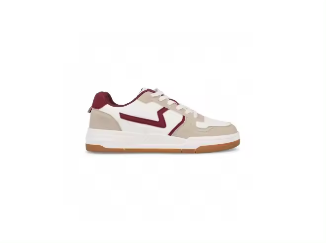 Zapatillas casual hombre Guinate burdeos - 1