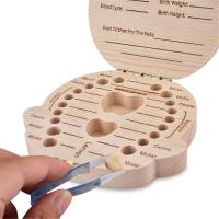 Caja De Dientes Del Bebé Caja De Lanugo Almacenamiento De Dientes De Niños Souvenir De Cumpleaños Regalos Para Niños Unisex Madera - details 2