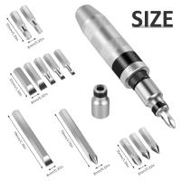 Juego De 13 Piezas De Destornilladores De Impacto Con Bits De Chispa Multifuncionales Extraedores Y Herramientas De Reparación Para El Hogar - details 2