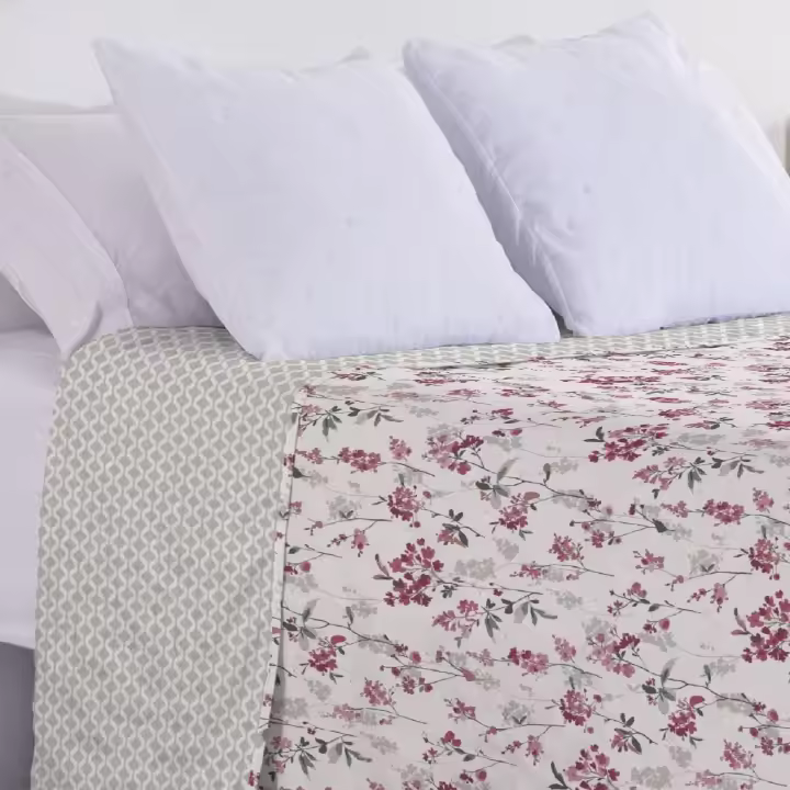 Donegal Collections - Colcha Bouti Estampada + Fundas Cojines Modelo Estampados - Disponible para cama de 90cm, cama de 105cm, cama de 135cm y cama de 150cm - Ideal para temporada de primavera, verano y entretiempo - 100% PES - 1
