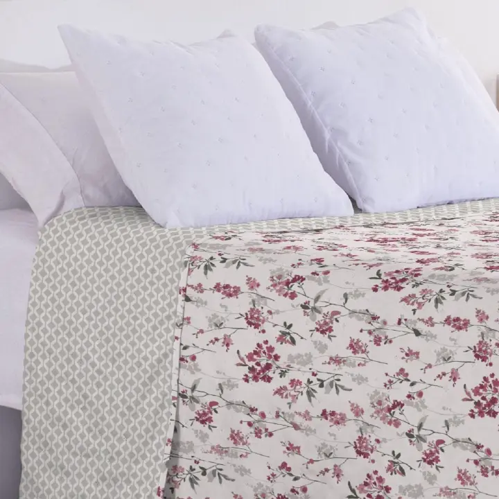Donegal Collections - Colcha Bouti Estampada + Fundas Cojines Modelo Estampados - Disponible para cama de 90cm, cama de 105cm, cama de 135cm y cama de 150cm - Ideal para temporada de primavera, verano y entretiempo - 100% PES - 1