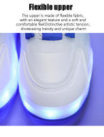 Zapatillas LED Para Niños Y Niñas Zapatos Deportivos Con Luces USB Cargables Para Outdoor Parkour Y Patinaje En Roller Talla True Fit Material Superior De Tela Y Suela EVA - details 5
