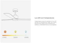 CREATE - Ventilador de techo 40W silencioso con luz LED, Ø132 cm o Ø152 cm - WIND MODERN - details 4