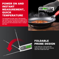 HABOTEST HT691 Termómetro De Leer Instantáneo Para Carne Y Cocina Termómetro De Proa Para Barbacoa Asado Res Freído Profundo - details 9