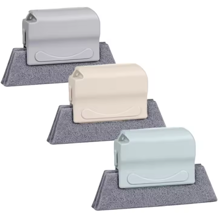 Herramienta de limpieza para ranuras de ventana (3 unidades), cepillos para limpiar hendiduras de ventanas, para esquinas, baño, cocina, cepillo para limpiar azulejos - 1