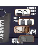 Cesta De Ropa Impermeable Con Manijas Padded - Hamper Colapsable Para Almacenamiento Facil Y Que Se Levanta Bien - details 5
