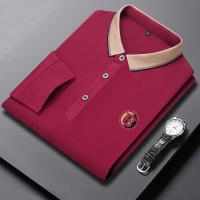 Camiseta Polo De Manga Larga Para Hombre Verano Transpirable Cómoda Bordada Algodón Top Para Ropa De Negocio Estilo Casual - details 5