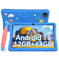 Kids Tablet 10'' Android 15, 4GB RAM+8GB Expandable, 64GB ROM, 5G WiFi, Widevine L1, 5000mAh Kids Tablet PC, K10 - details 0