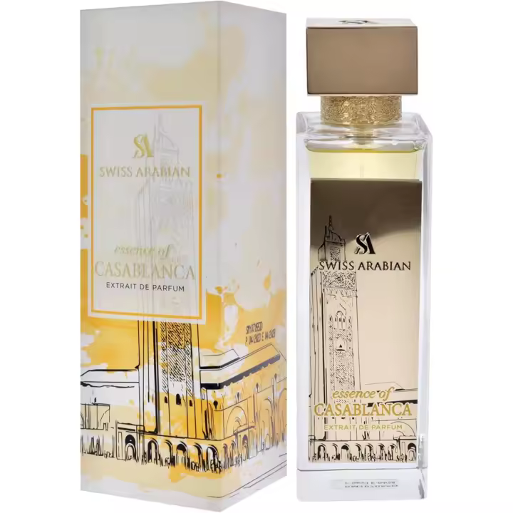 Swiss Arabian Essence Casablanca 100 ml – Extrait de Parfum Spray para hombre y mujer – Perfumes de madera ámbar – Perfume refrescante y duradero para mujer - 1