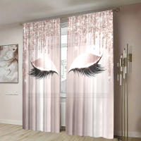 2 Piezas Cortinas De Pestañas Brillantes Para Decoración Estacional De Hogar Adecuadas Para Sala De Estar Y Dormitorio - details 4