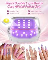 Secador De Uñas LED 80W Con 36 LEDs Lámpara De Secado De Polvo De Gel Para Salón Profesional Con 4 Configuraciones De Tiempo Y Sensor Automático - details 3