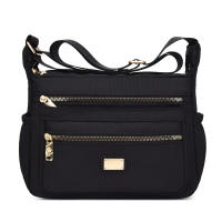 Bolso Cruzado De Mujer En Tela Oxford Simple Bolso De Hombro Multicapa Impermeable Monedero Lady Bolsa De Mano Estilo Fashion - details 13