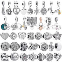 Encantos De Plata De Ley 925 Con Diseño De Pájaro Corazón Copo De Nieve Y Estrella Para DIY Pulsera Collar Joyería Regalo Para Mujeres - details 0