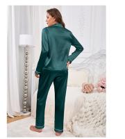 Conjunto De Pijamas Para Mujer Estilo Victoriano Con Bordado Camiseta De Manga Larga Y Pantalones Largos 2 Piezas Pijama De Dormir Loungewear De Poliéster Y Elástico - details 15