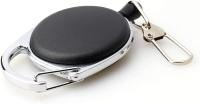 clips de carrete retráctiles para porta credencial con llavero y porta credencial para tarjeta de identificación. - details 0