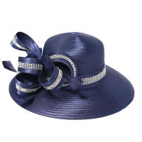 Sombrero Derby Elegante De Navidad Para Mujer Con Plumas Y Diamantes Anversa De Fiesta Casaca De Busto Broche Anversa De Busto - details 13