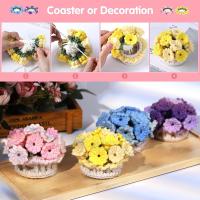 Kit De Inicio Para Tejer Con Flores BUDDUR 4Pcs Con Manual Y Algodón Herramientas Para Manualidades Hechas a Mano - details 4