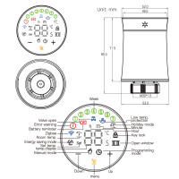 Actuador De Válvula De Radiador MOES TRV ZigBee 3.0 Tuya Termostato Inteligente Programable Control De Temperatura Calentador Alexa Voz - details 16