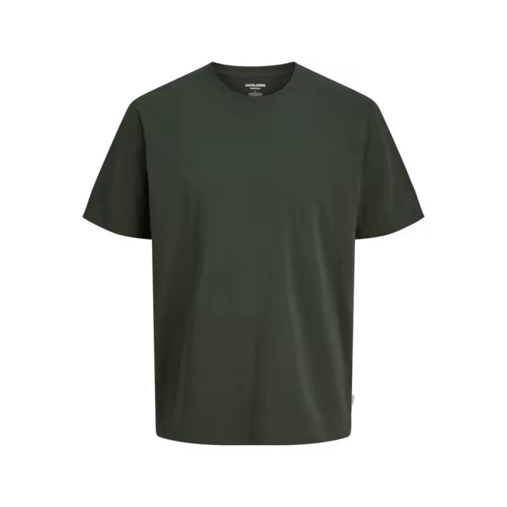 Jack & Jones Organic Camiseta Básica Manga Corta Color Gris Oscuro - Cómodo Y Combinable - 1