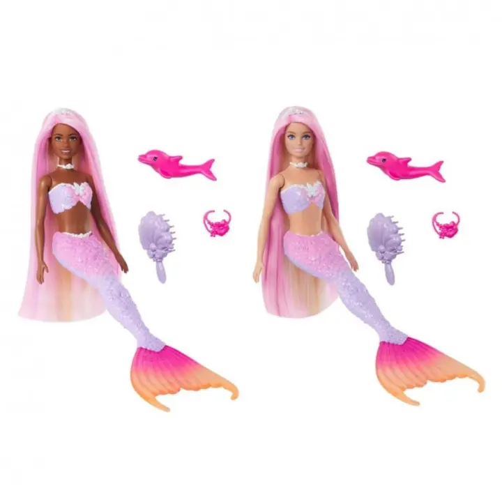 Muñeca Sirena Barbie Cambia Color Surtido. - 1