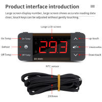 Termostato Digital Para Incubador Controlador De Temperatura Calentamiento Enfriamiento Refrigeración Descongelación Relé Sensor - details 14