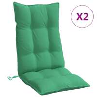 vidaXL Cojines de silla respaldo alto 2 uds tela Oxford Color Antracita,  Crema,  Azul claro y mas Cojín Decorativo de Asiento Cojines de muebles de salon - details 2