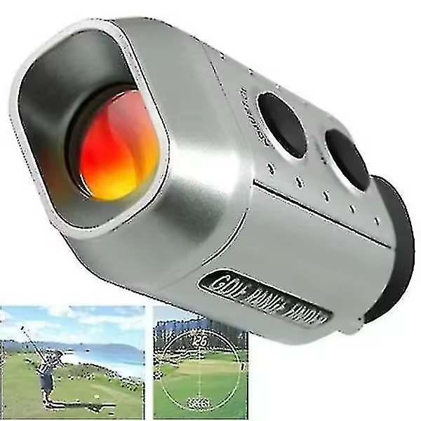Telémetro de Golf de 1100 yardas/1000 m, telémetro de Caza profesional con aumento de 6X/7x, Carga USB e IP54 - 1