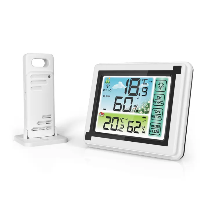 Termómetro Digital para Interiores y Exterior: Estación Meteorológica Inalámbrica, Medidor de Temperature y Huedad - 1
