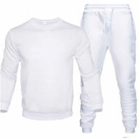 Conjunto Deportivo Para Hombre Con Cuello En O 2 Piezas Sudadera Con Capucha Y Pantalones Con Cierre Elástico Traje De Correr Casual De Poliéster Para Otoño E Invierno - details 13