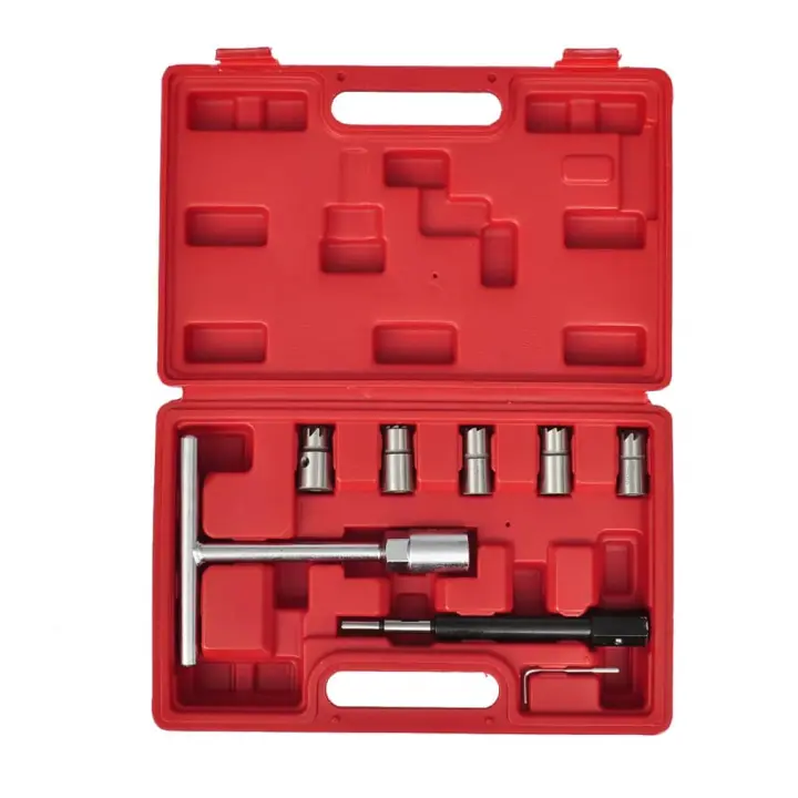 vidaXL Set de cortadores de conjunto de inyector diesel 7 piezas - 1
