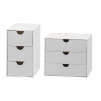 Organizador De Escritorio Con 3 Cajones Multifuncional Antipolvo Pileable Para Suministros De Escritorio Baño Y Hogar - details 3