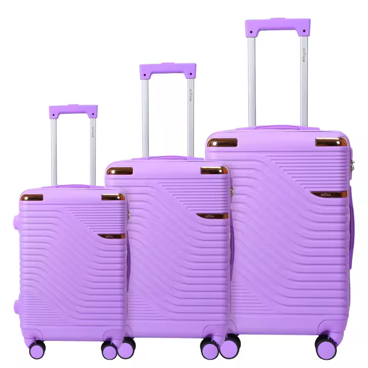 S7 STAR LG61562-LG61813 Juego 3pcs Maletas ABS Expandibles, Cabina Rígida  20+24+28in con 4 Ruedas Dobles de 360º, Trolley Cabina Color Puro Asa Telescópica Gran Cpacidad, Pack Maleta Resistente Ligera Segura - 1