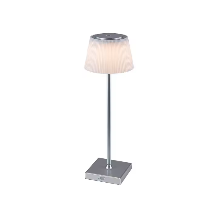 Lámpara de Mesa - Metal Plata y Blanco - 4W - 3000-5000K - H38cm - D13cm Taena 3000-5000K RABALUX - 1