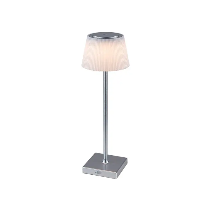Lámpara de Mesa - Metal Plata y Blanco - 4W - 3000-5000K - H38cm - D13cm Taena 3000-5000K RABALUX - 1