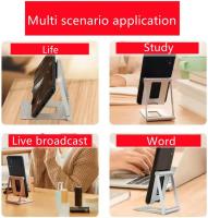Soporte para teléfono, soporte para tableta, base ajustable para teléfono: Escritorio Universal de Aluminio, soporte, para escritorio base compatible con iPhone 14 Pro Max Plus - details 0