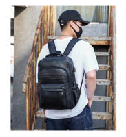 Mochila De Cuero PU with Carga USB para hombre, Morral grande para Orden portátil, mochila Escolar para adolescentes y niños, alta calidad - details 2