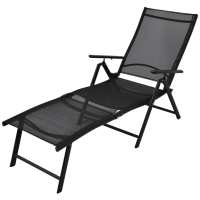 vidaXL Tumbona plegable de aluminio Sillas de Exterior Ideal para jardín, playa, piscina, terraza Tumbona Piscina Tumbonas Playa Tumbonas Jardín Exterior - details 1