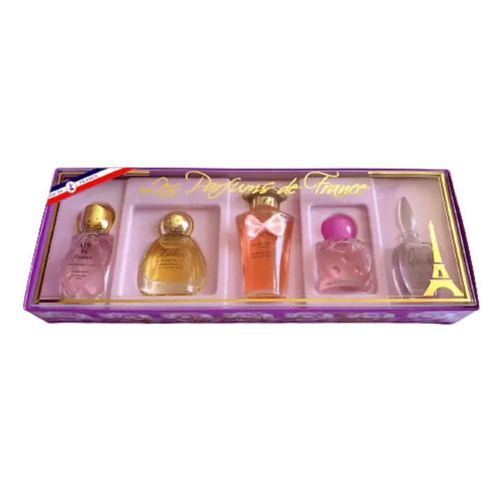 Pack de 5 Perfumes en Miniatura Fragancias de Francia 42,5ml - Floral - Caja Regalo. - 1