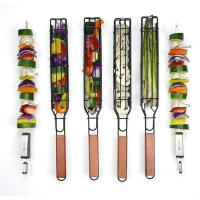 Cesta De Barbacoa Portátil No Adherente Para Camping Y Picnics Al Aire Libre Herramientas De Asado Con Propiedad De No Adherencia - details 3