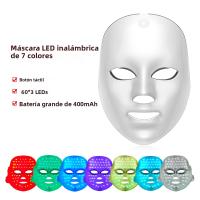 Máscara LED Inalámbrica 7 Colores Máscara De Belleza Con Luz Fotónica Rejuvenecimiento Anti-Edad Tensión De Piel Facial - details 7