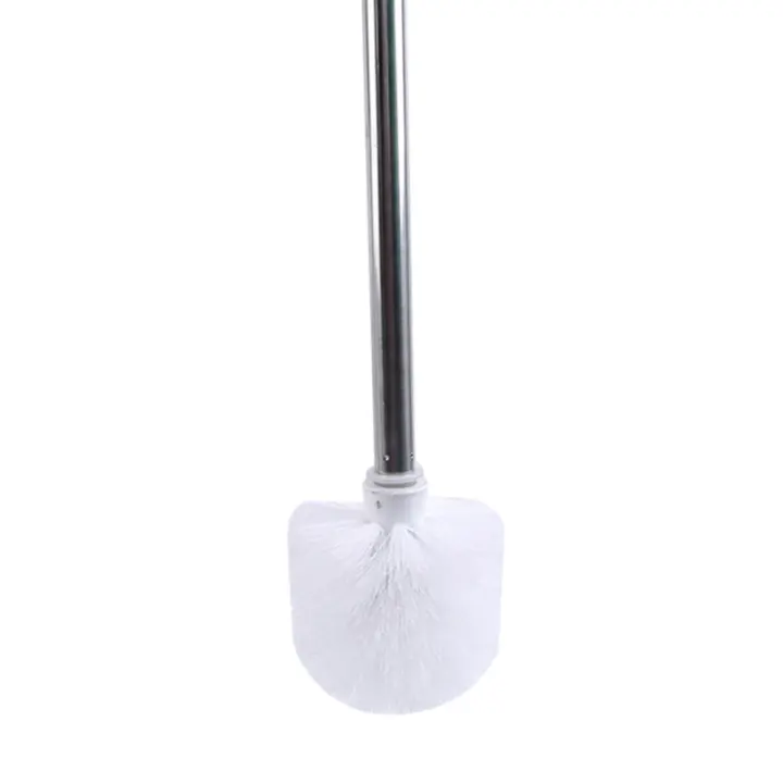 Cepillo De Inodoro Duradero De Acero Inoxidable Con Soporte Para El Hogar Herramientas De Limpieza Del Baño Cepillo De Mano Ecológico - 1