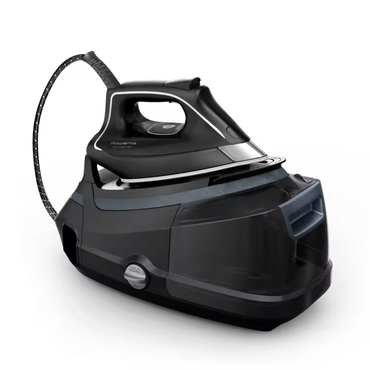 Rowenta Eco Steam Pro, centro de planchado, gran potencia de vapor, modo eco muy eficiente, distribución excepcional del vapor, depósito de agua extraíble de 1,3 L, tecnología silenciosa, diseño ecológico, DG9642F0 - 1
