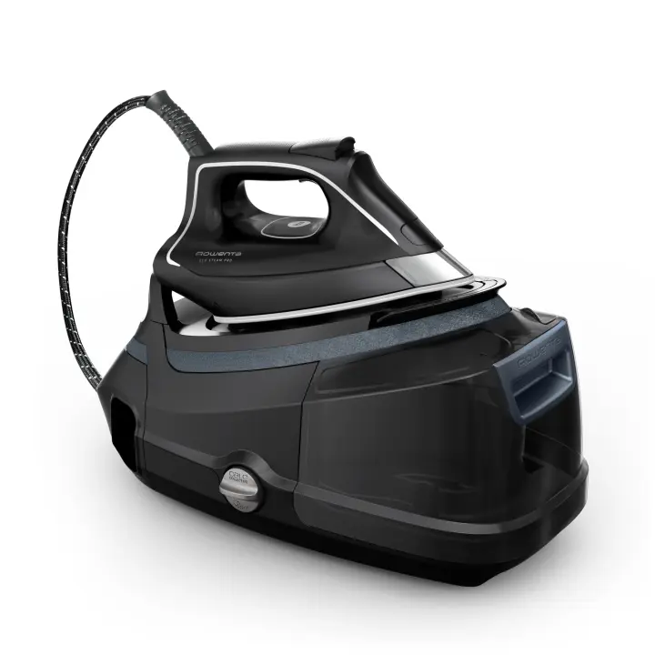 Rowenta Eco Steam Pro, centro de planchado, gran potencia de vapor, modo eco muy eficiente, distribución excepcional del vapor, depósito de agua extraíble de 1,3 L, tecnología silenciosa, diseño ecológico, DG9642F0 - 1