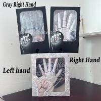 Mano Super Móvil 1:1 Para Dibujar Y Pintura Figura De Acción Simulación Blanco Y Gris Mano Izquierda Y Derecha Modelo De Juguete Para Adultos - details 1