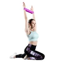 Banda Elástica De Fitness Para Yoga Y Pilates Resistencia Deportiva Para Ejercicios De Estiramiento Y Construcción Corporal Portátil Adecuada Para Cintura Brazos Piernas Y Músculos Diversos - details 1