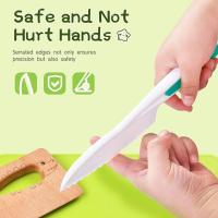 Cuperinox Set de Cuchillos Niños | Cuchillos Infantiles |  Método Montessori | Juego de 8 Piezas | Seguro y Divertido para Niños de +2 años | Incluye Tabla de Cortar, Pelador y Cuchillo de Madera | Cocina Creativa para Niños | Cuperinox Kids Collection - details 6