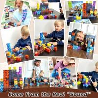 Juego De Bloques Magnéticos Creativos Para Niños Edad 3+ Puzzle DIY Modelo De Calle Sensory Toy ABS No Requiere Baterías - details 0