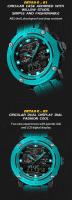 Reloj Deportivo NAVIFORCE Para Hombre Resistente Al Agua Dual Display Reloj De Pulsera Cuarzo Militar Con Stopwatch Y Alarma Pantalla LED Y Analógica Material De Correa De Silicona - details 6