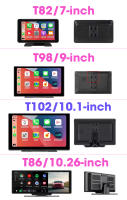 JMCQ Pantalla Multimedia Portátil Para Coche Con Wireless Carplay Android Auto GPS 7/10 Pulgadas Soporte Para Apple Y Android - details 0