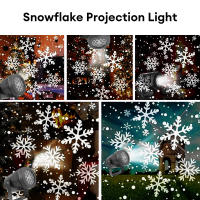 Proyector De Noche LED EU Proyector De Copos De Nieve Lámpara Exterior Rotativa 360° Para Decoración De Coche Hogar Fiestas De Navidad - details 9